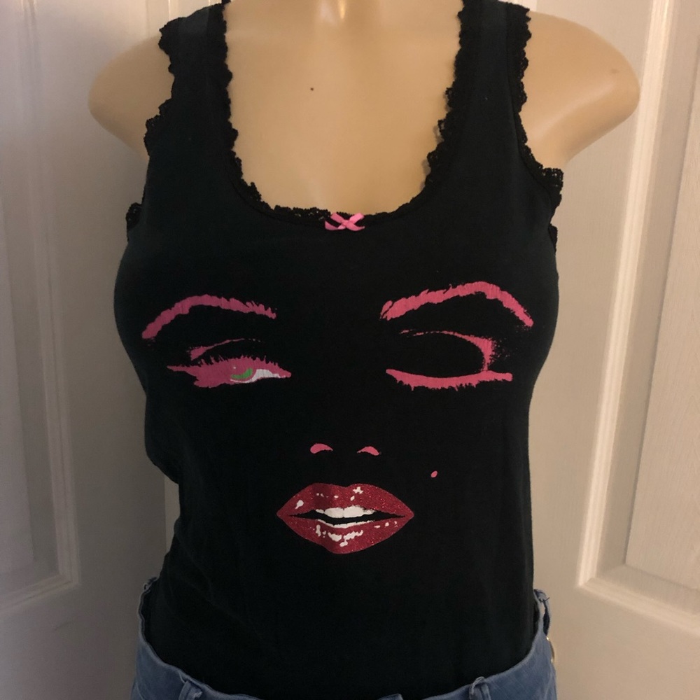 Vintage Betsey Johnson Marilyn Wink top